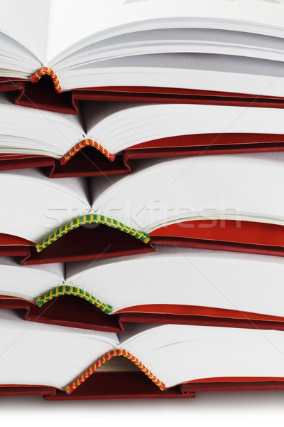 Open hardcover boeken papier college Stockfoto © dezign56
