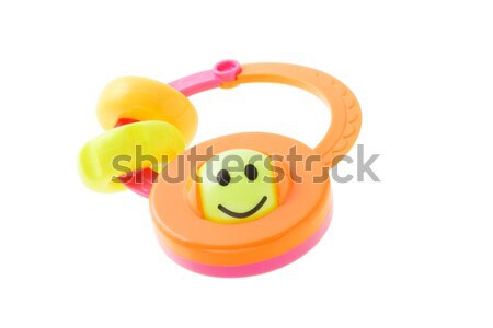 Colorful smiley baby rattle car Stock photo © dezign56
