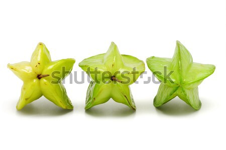Három csillag gyümölcsök fehér étel természet Stock fotó © dezign56