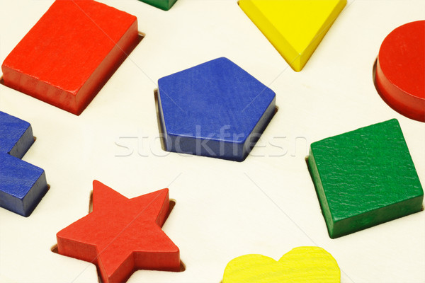 Colored building blocks Stock photo © dezign56
