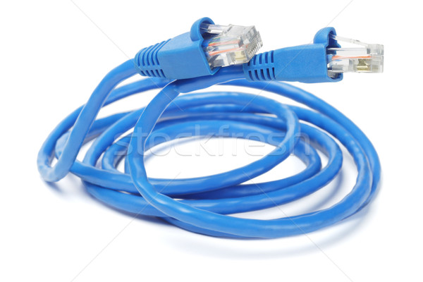 Stock foto: Netzwerk · Kabel · blau · Computer · Internet