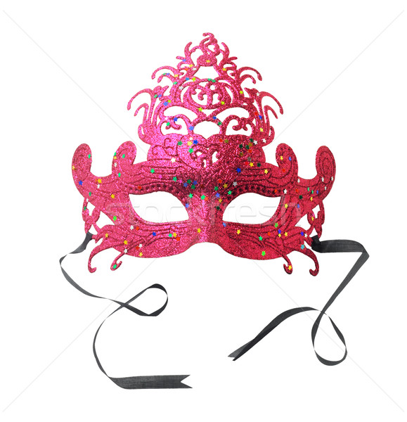 Kleurrijk carnaval masker witte theater object Stockfoto © dezign56