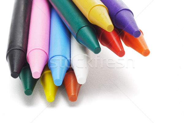 Stockfoto: Krijt · potloden · witte · kunst · onderwijs