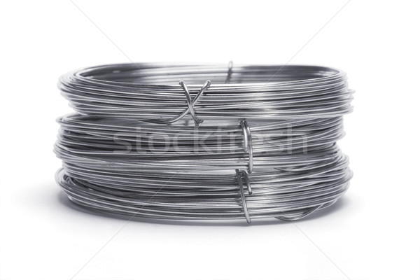Stack of galvanized wires  Stock photo © dezign56