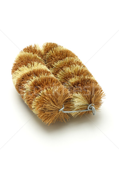 Natural coconut fiber brush Stock photo © dezign56