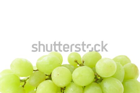 Raisins verts blanche espace de copie raisins objet Photo stock © dezign56
