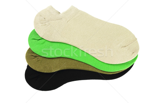 Farbe Knöchel Socken Sammlung weiß Design Stock foto © dezign56