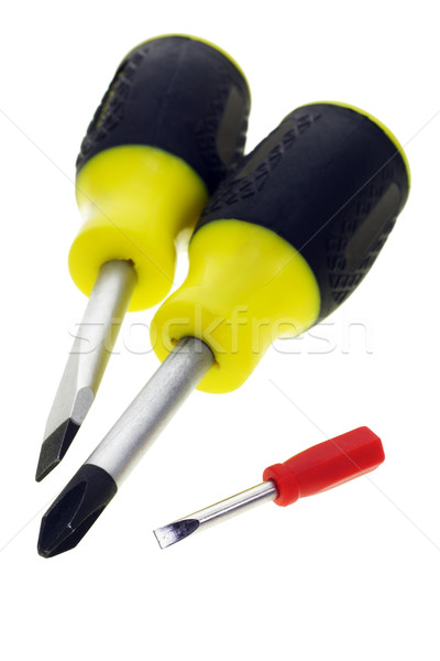 Stock photo: Screw drivers big and small