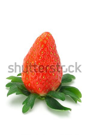 Vermelho suculento morango branco comida natureza Foto stock © dezign56