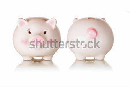 Frontal and rear views of piggybank Stock photo © dezign56