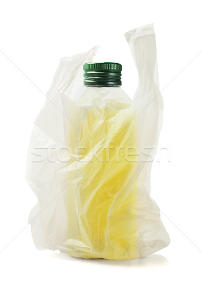 Bottle Of Olive Oil In Plastic Bag Stock photo © dezign56