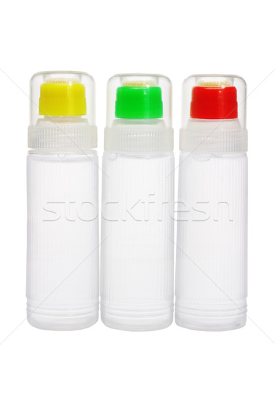 Plastic bottles of liquid glue Stock photo © dezign56