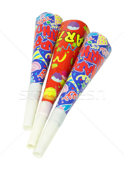 Colorful party horns Stock photo © dezign56
