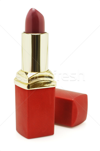 Rossetto rossetto rosso cap bianco moda rosso Foto d'archivio © dezign56