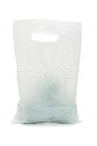White opaque plastic bag with green apples Stock photo © dezign56
