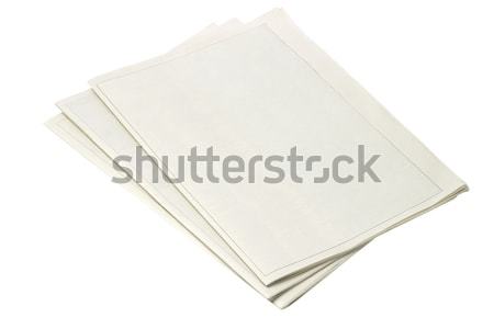 Blank Newspapers Stock photo © dezign56