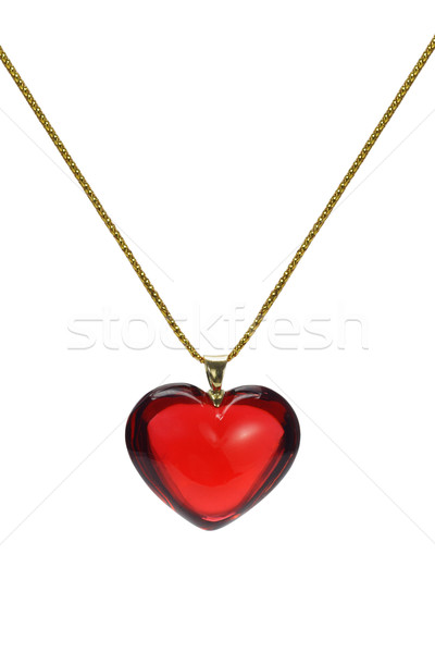 Love heart shape gemstone pendant  Stock photo © dezign56