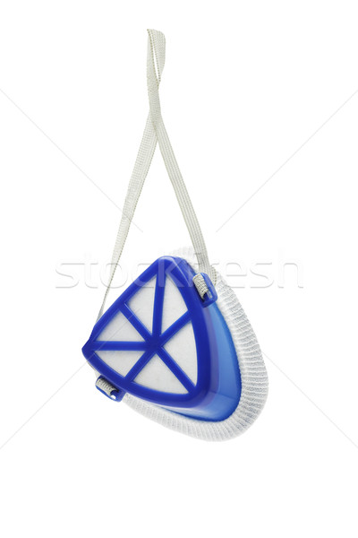 Arc maszk felfüggesztett kék fehér textúra Stock fotó © dezign56