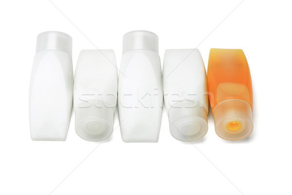 Plastic duş gel şampon Imagine de stoc © dezign56