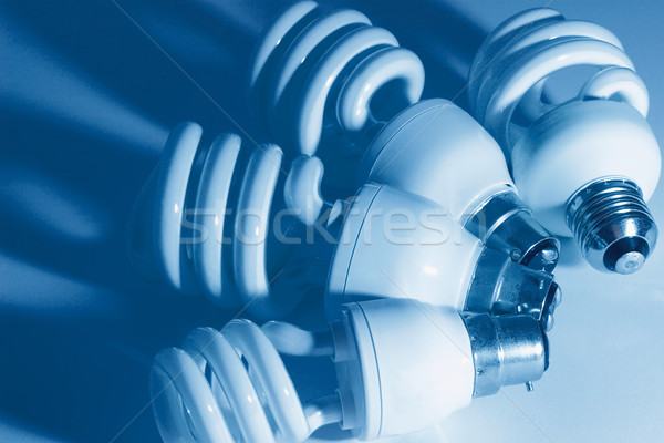 Energy saving fluorescent electric light bulbs Stock photo © dezign56