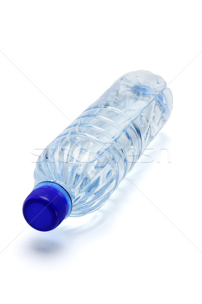 Maden suyu plastik şişe beyaz mavi içmek Stok fotoğraf © dezign56