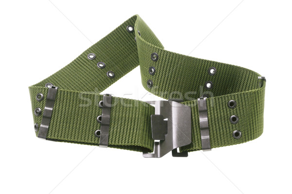 Nylon Leinwand Armee Gürtel grünen militärischen Stock foto © dezign56