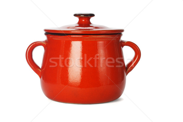 Red clay pot Stock photo © dezign56