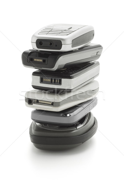 Stack of cellphones Stock photo © dezign56