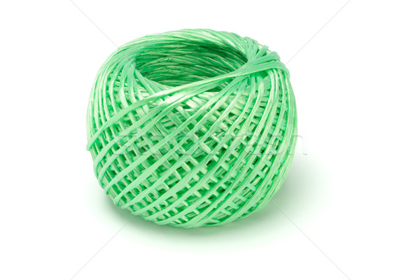 [[stock_photo]]: Balle · nylon · chaîne · blanche · vert · corde