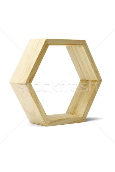 Wooden hexagonal ring  Stock photo © dezign56
