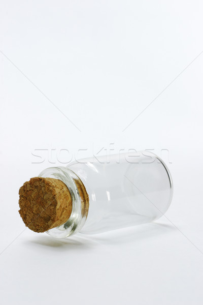 Empty glass bottle with cork stopper  Stock photo © dezign56