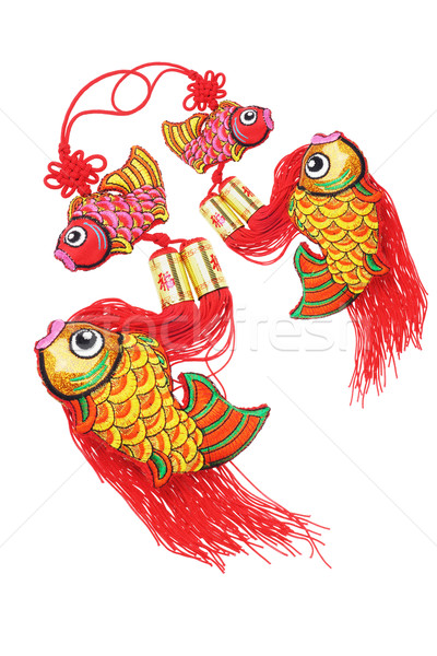 Auspicious Fish Ornaments Stock photo © dezign56