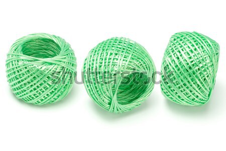 Three balls of green nylon string Stock photo © dezign56