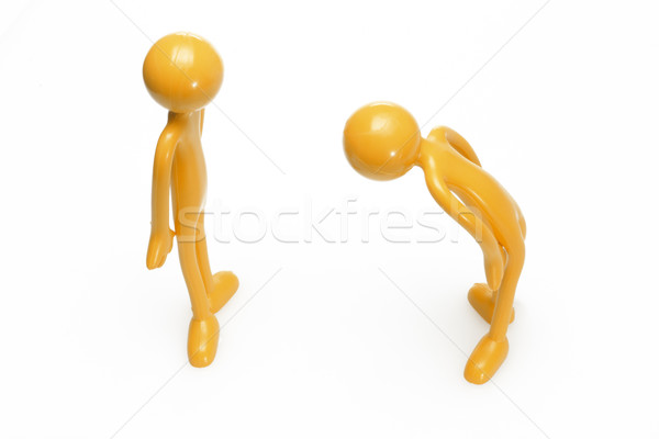 Traditioneel asia gebaar speelgoed rubber beeldje Stockfoto © dezign56