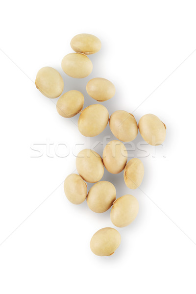 Soja frijoles blanco naturaleza vegetales semillas Foto stock © dezign56