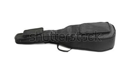 Zwarte gitaar zak textiel geval Stockfoto © dezign56
