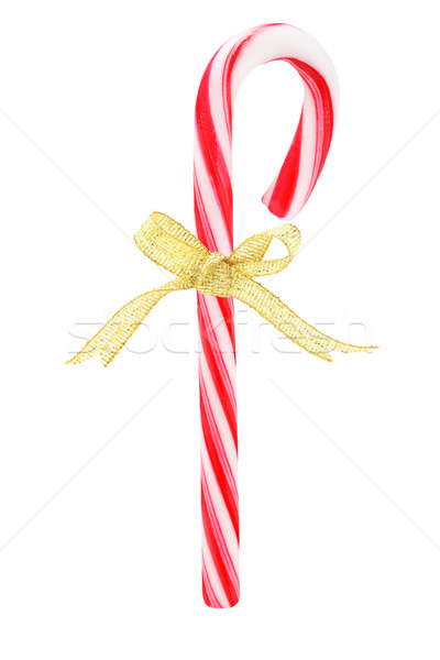 商业照片: 糖果    弓    色带    白    圣诞节 / candy cane with