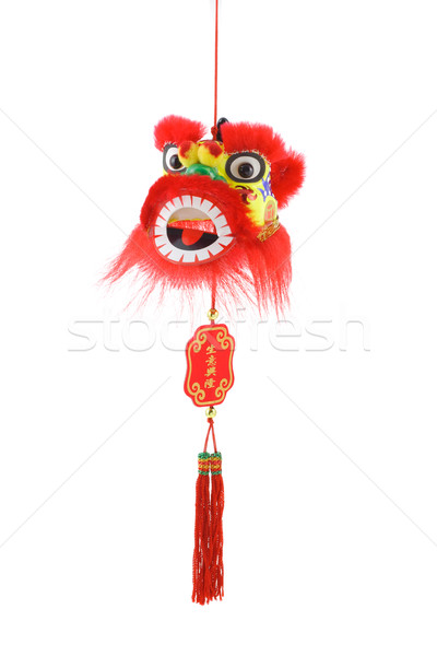 Chinese new year lion head ornament  Stock photo © dezign56
