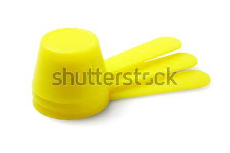 żółty plastikowe trzy mleka proszek grupy Zdjęcia stock © dezign56