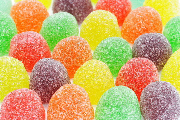  Multicolor sugar coated soft jelly candies  Stock photo © dezign56