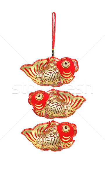  Auspicious Fish Ornaments Stock photo © dezign56