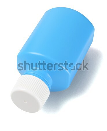 Blue Plastic Medicine Bottle Stock photo © dezign56
