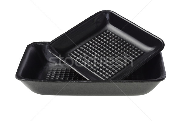 Black Styrofoam Trays Stock photo © dezign56
