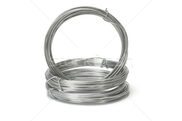 Coils of galvanized wires Stock photo © dezign56