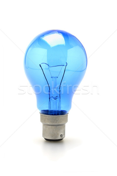 [[stock_photo]]: Bleu · tungstène · ampoule · lumineuses · permanent · blanche