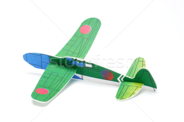 Styrofoam toy aeroplane Stock photo © dezign56