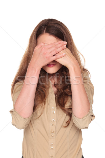 Stock photo: businesswoman - See No Evil
