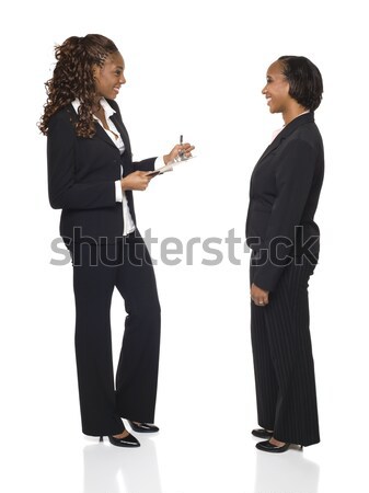 Businesswomen - Team Sign Stock photo © dgilder