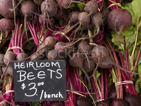 produce - organic beets background Stock photo © dgilder