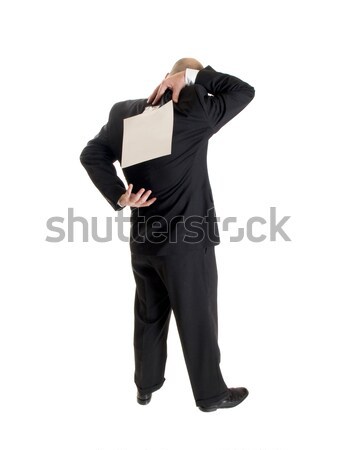 fashion - men - businessman backside kick me Stock photo © dgilder